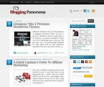 Bloggingpanorama.com(Blogging Tips and SEO Guide) Screenshot