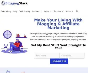 Bloggingstack.com(Learn Blogging & Affiliate Marketing) Screenshot