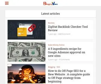 BloggingVines.com(Blogging Vines) Screenshot