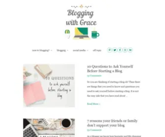 Bloggingwithgrace.com(Blogging With Grace) Screenshot