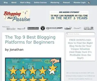 Bloggingyourpassion.com(Blogging Your Passion) Screenshot