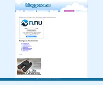 Bloggorama.se(Välkommen) Screenshot