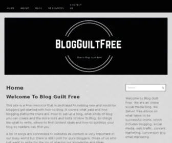 Blogguiltfree.org(Just another WordPress site) Screenshot