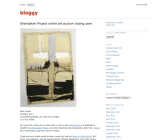 Bloggy.com(Art and politics) Screenshot