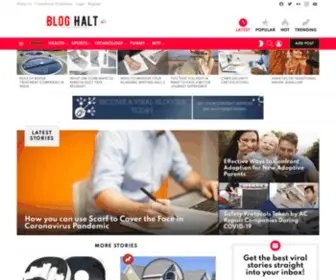 Bloghalt.com(Blog halt) Screenshot