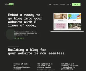 Bloghandy.com(Embed a Blog into your Website) Screenshot