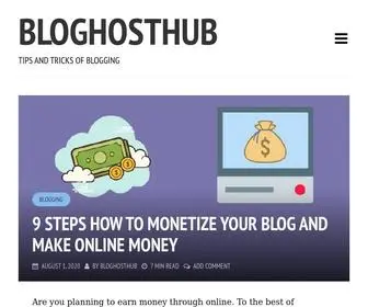 Bloghosthub.com(Tips and Tricks of Blogging) Screenshot