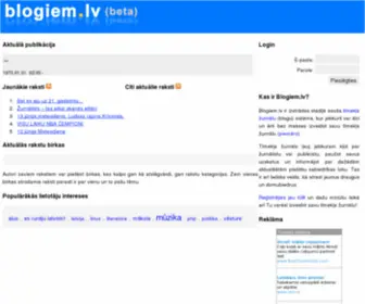 Blogiem.lv(Blogiem) Screenshot