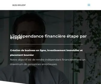 Bloginfluent.fr(Créer un blog rentable qui rapporte de l'argent) Screenshot