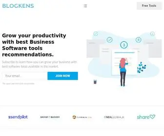Blogkens.com(Best Business Software Tools Recommendations) Screenshot