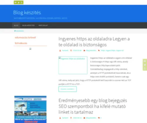 Blogkeszites.hu(Blog készítés) Screenshot