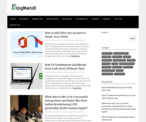 Blogmandi.com(Guest Post Blogging Website and Business Services) Screenshot