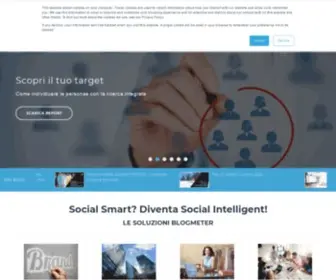 Blogmeter.it(Blogmeter fornisce una piattaforma proprietaria integrata di social intelligence) Screenshot