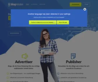Blogmission.com(Blog Marketing) Screenshot