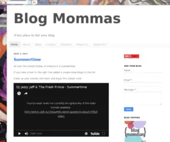 Blogmommas.com(Blogmommas) Screenshot