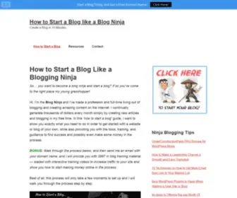 Blogninja.com(The Leading Blog Ninja Site on the Net) Screenshot