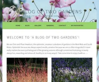 Blogoftwogardens.com(For a love of the garden and gardening in a blog) Screenshot