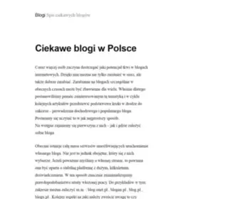 Blogola.pl(Blogi) Screenshot
