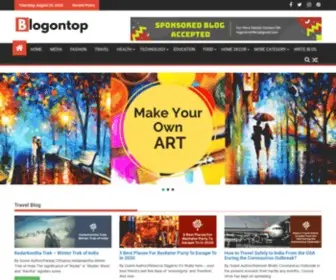 Blogontop.com(Guest blog sites) Screenshot