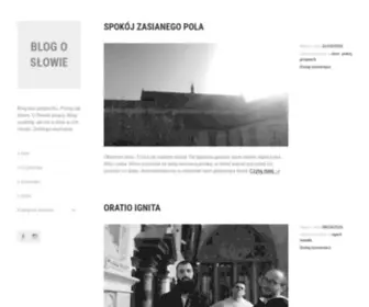 Blogoslowie.com(BLOG O SŁOWIE) Screenshot