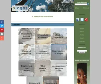 Blogos.org(A Christian blog) Screenshot