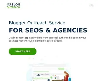 Blogoutreachr.com(Affordable Blog Outreach Services) Screenshot