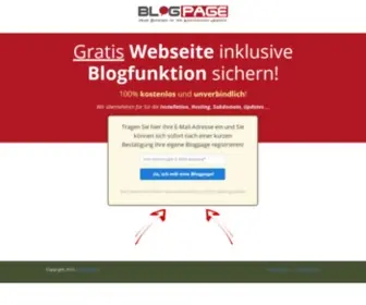 Blogpage.eu(Die Registrierung ist geschlossen) Screenshot