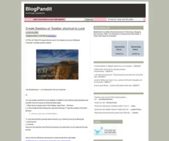 Blogpandit.com(Technology) Screenshot