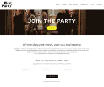 Blogparty.co(Blog Party) Screenshot
