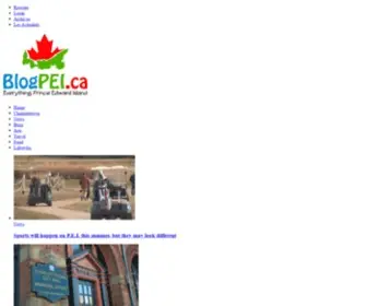 Blogpei.ca(Prince Edward Island) Screenshot
