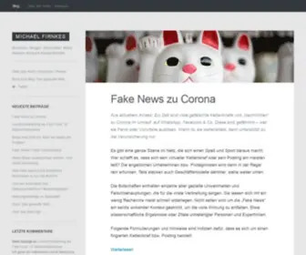Blogprofis.de(Fake News zu Corona. Content Marketing als Fast Food) Screenshot