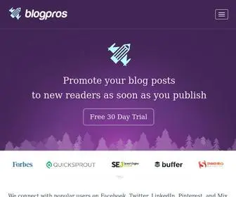 Blogpros.com(Get Automatic Shares on Your Blog Posts) Screenshot