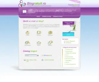 Blogratuit.ro(Creeaza un blog) Screenshot