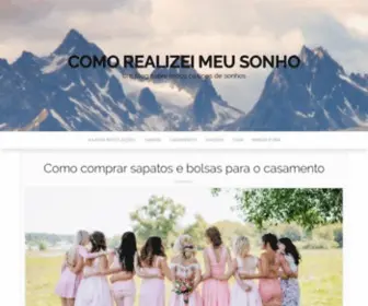 Blogrealizandoumsonho.com.br(Como realizei meu sonho) Screenshot