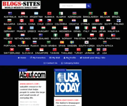 Blogs-Sites.com(Blogs & sites ελληνικα greek blogs) Screenshot
