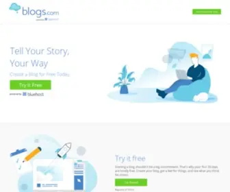 Blogs.com(Create a Blog) Screenshot