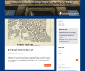 Blogs.nls.uk(National Library of Scotland) Screenshot