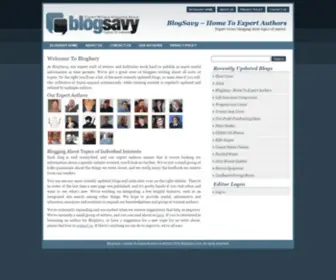 Blogsavy.com(Home To Expert Authors) Screenshot