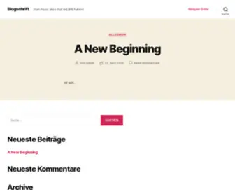 Blogschrift.biz(Man muss alles mal erzählt haben) Screenshot