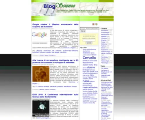 Blogscienze.com(AMBIENTE) Screenshot