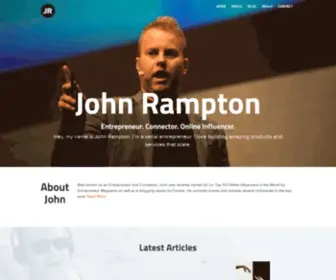 Blogsessive.com(Meet John Rampton) Screenshot