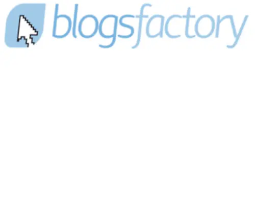 Blogsfactory.com(Blogsfactory) Screenshot