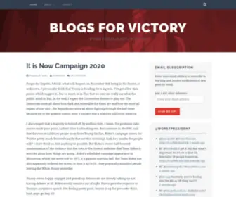 Blogsforvictory.com(Where Defeat) Screenshot