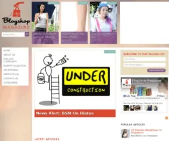 Blogshopmagazine.com(BlogShop Magazine) Screenshot