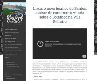 Blogsoulsantista.com.br(Blog Soul Santista! – O espaço dos torcedores de Alma Santista) Screenshot