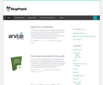 Blogspopuli.com(Todo lo que necesitas para tener tu propio blog) Screenshot