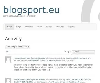 Blogsport.eu(Deine alternative blogger) Screenshot