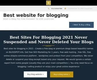 Blogspot.info(Best website for blogging 2021 free blog platforms free blog website free blog) Screenshot