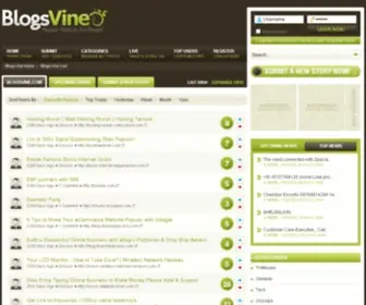 Blogsvine.com(Popular and Favorite Blog Posts /) Screenshot