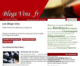 Blogsvins.fr(Le vin par les passionnés de vins) Screenshot